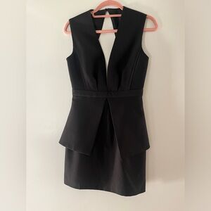 Finders Keepers Black vneck dress NWT